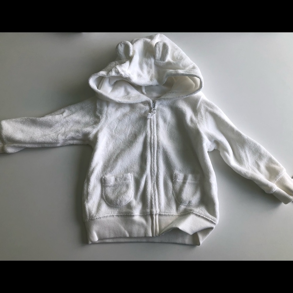 Baby zip up hoodie. Size 9 months